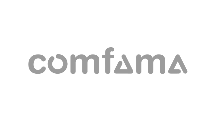 The word comfama in grey text with a white background.