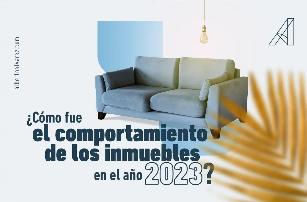 ¿Cómo fue el comportamiento de los inmuebles en el año 2023?