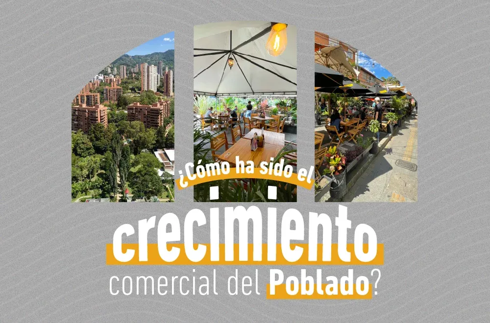 ¿Cómo ha sido el crecimiento comercial del Poblado?